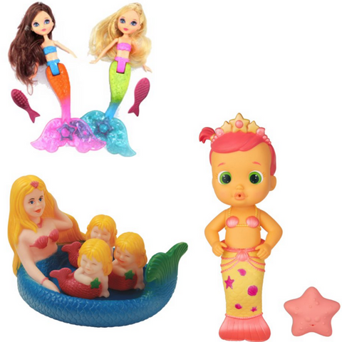 Mermaid bath toys