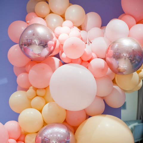 Pink decorative balloons