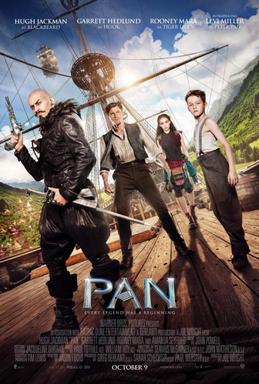 Pan, 2014. Directed by Joe Wright