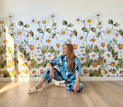  DECOWALL SG-2103 Wild Flower Wall Stickers Floral