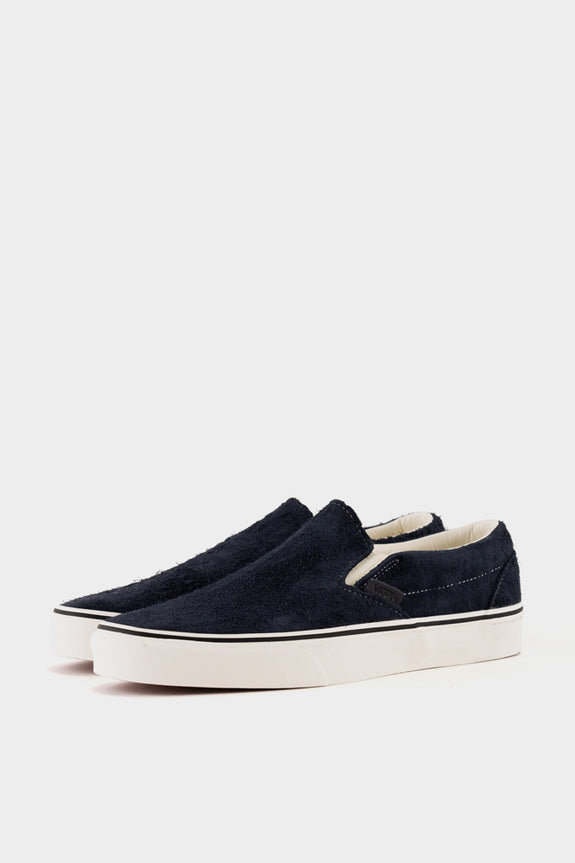 vans classic slip on hairy suede