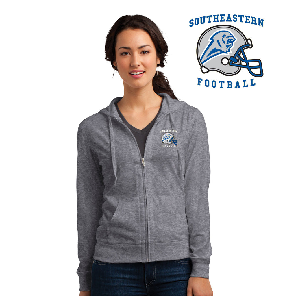 Southeastern - DT2100-d District® Jersey Full-Zip Hoodie ...