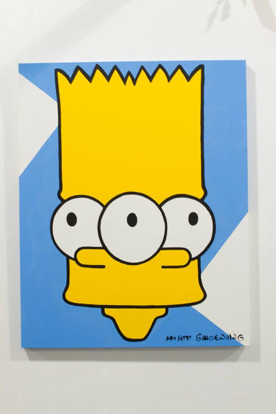 Mind Bending Bart Simpson Pop Art Painting For Sale Palm Treat