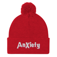 Load image into Gallery viewer, Anxiety Pom-Pom Beanie