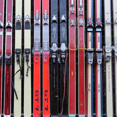 vintage skis and bindings ski stuff home decor