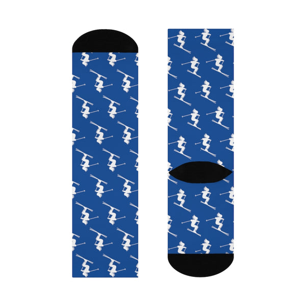 Skiers Blue - Crew Socks