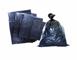 Bolsa p/basura negra 70+30x120 (1 kg) - Desechables amigables