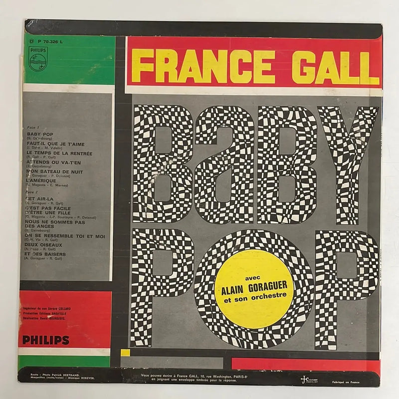 France Gall - Baby pop - FR 1st press SEYMOUR KASSEL RECORDS