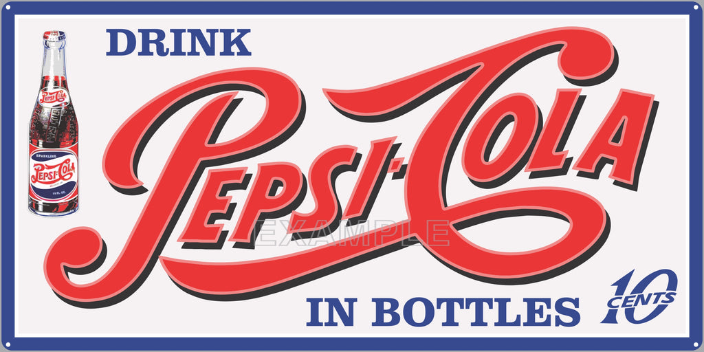 PEPSI COLA SODA POP GENERAL STORE RESTAURANT DINER OLD SIGN REMAKE ALU ...