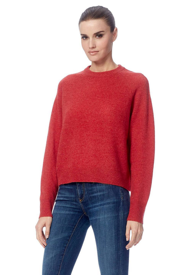 360 Cashmere - Gracie Cashmere Sweater in Brick | Blond Genius