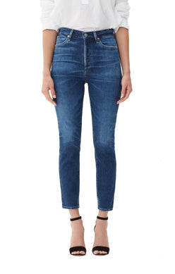 olivia crop high rise slim in reset