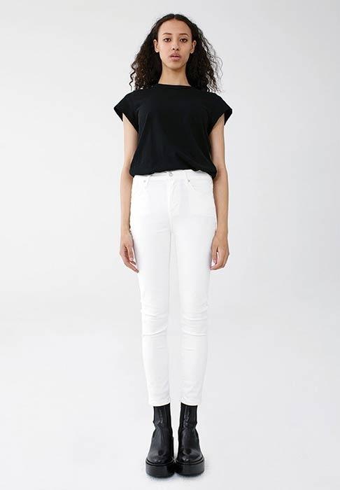 AGOLDE Sophie Crop Hi Rise Skinny in Vixen Blond Genius