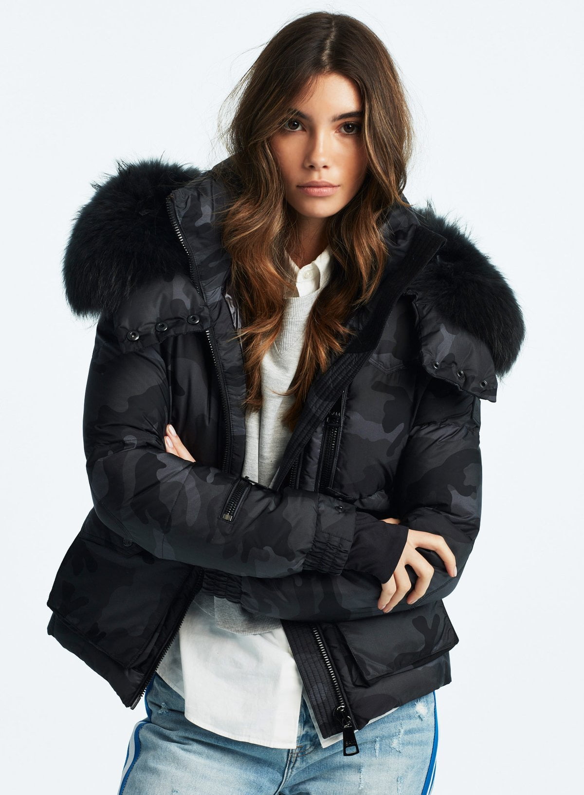 sam jetset short down jacket