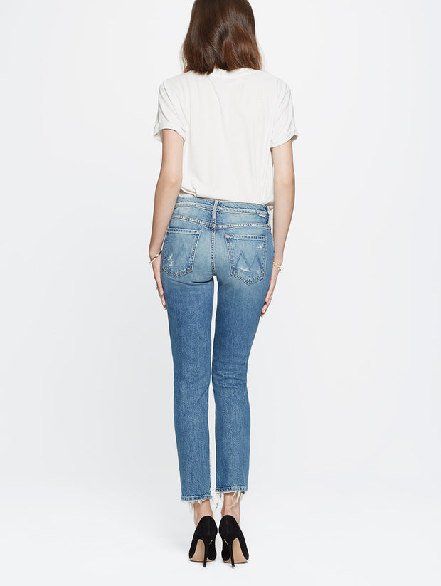 mother the flirt fray jeans