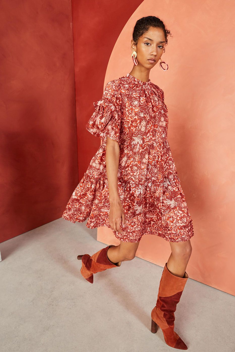 ulla johnson coral dress