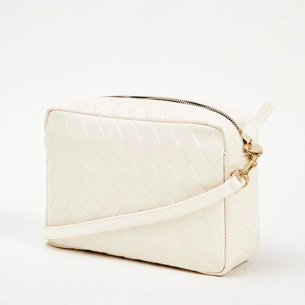 Clare V. - Marisol Bag in Cream Diamond | Blond Genius