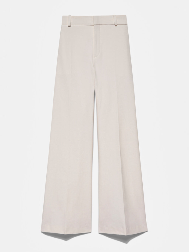 Frame - Le Palazzo Trouser in Bone | Blond Genius