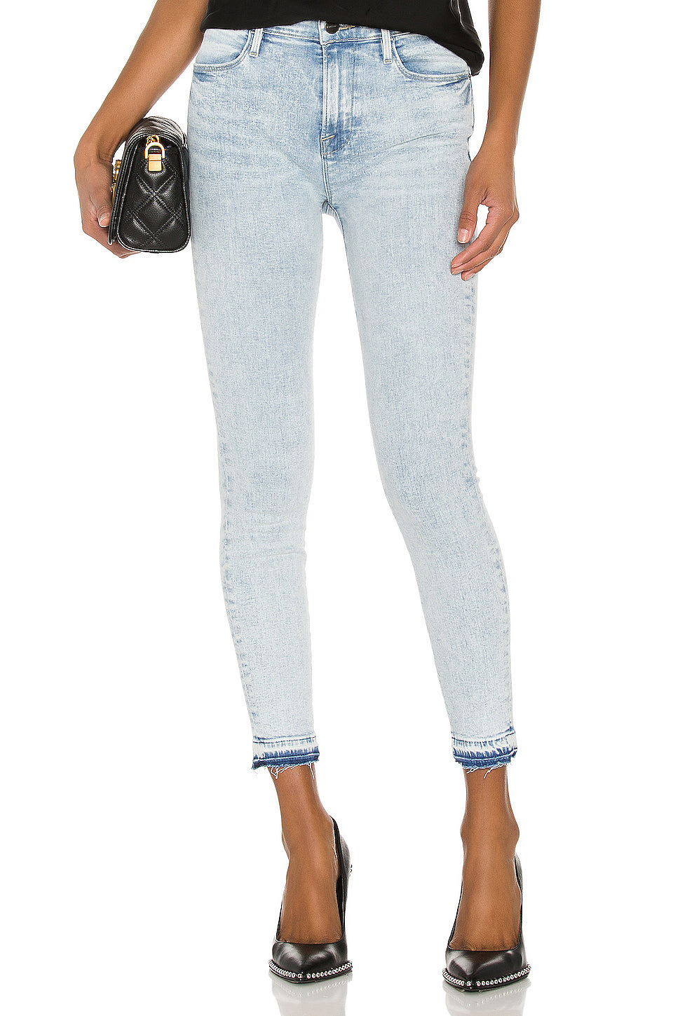 AGOLDE Sophie Crop Hi Rise Skinny in Vixen Blond Genius