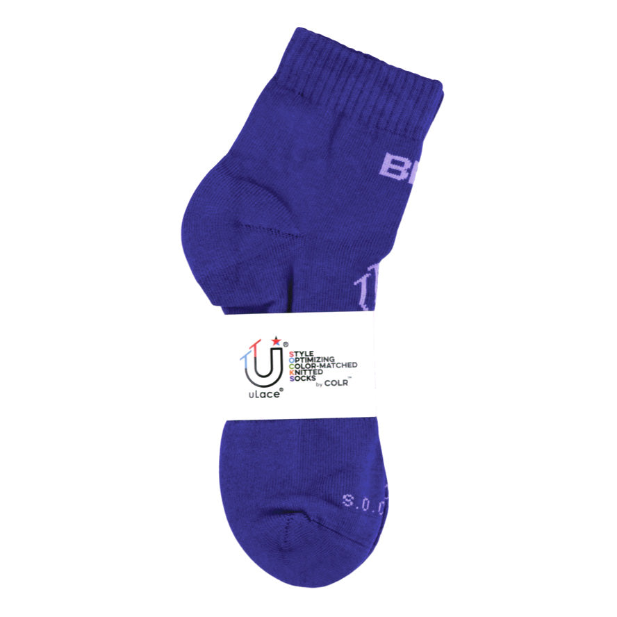Image of COLR By uLace Mid-Calf Socks - Bright Purple