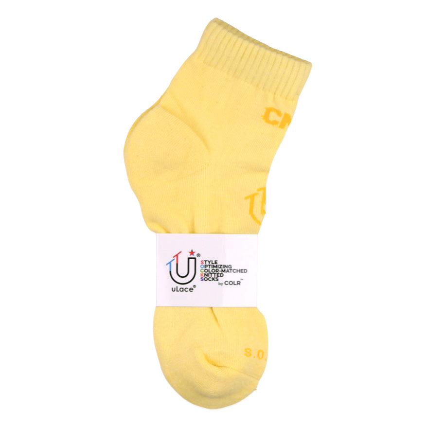 Image of COLR By uLace Mid-Calf Socks - Canary