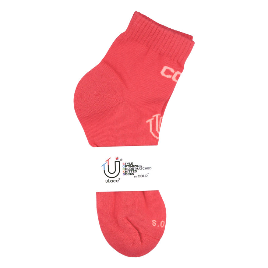 Image of COLR By uLace Mid-Calf Socks - Coral