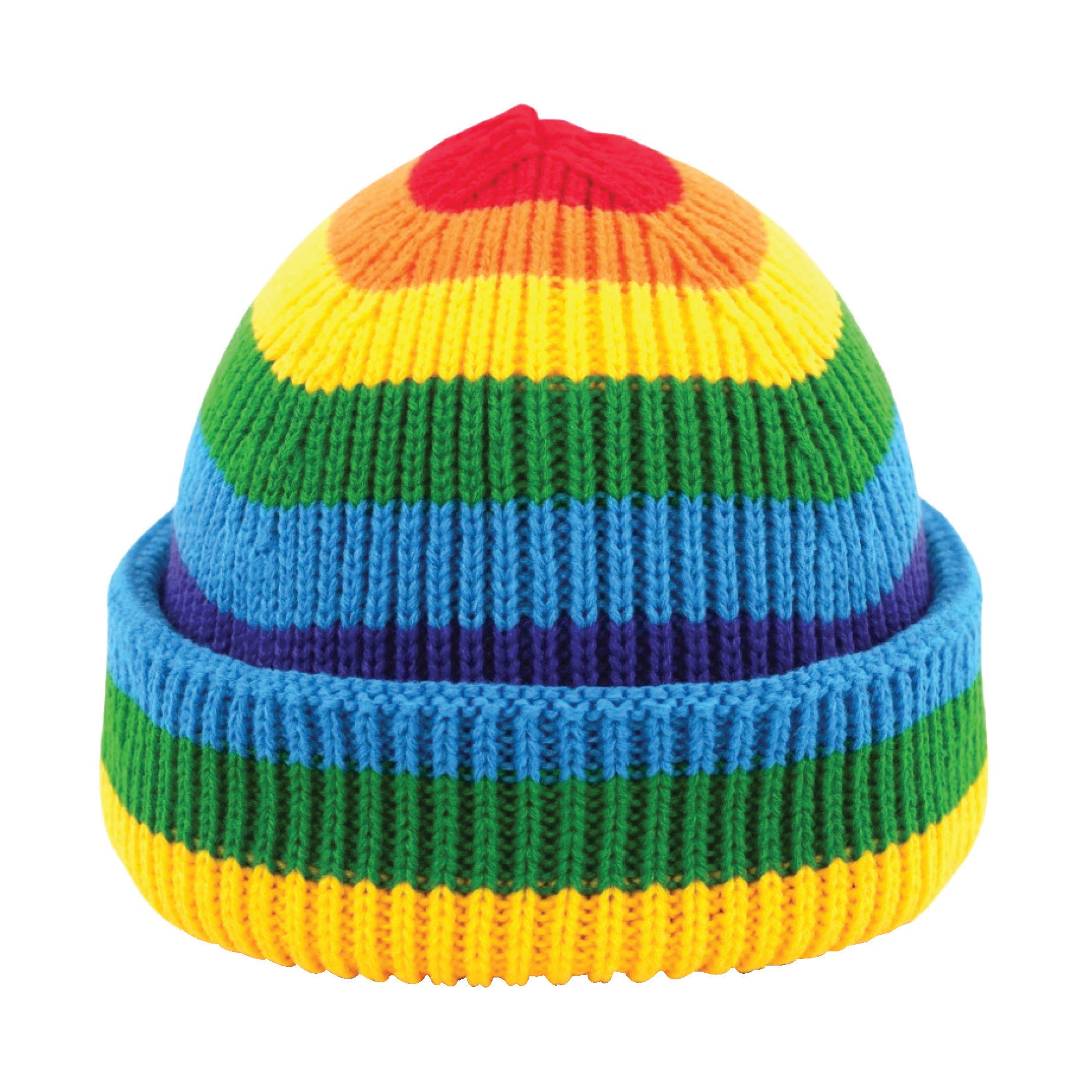 Image of COLR by uLace Beanie Multi-Color - Rainbow