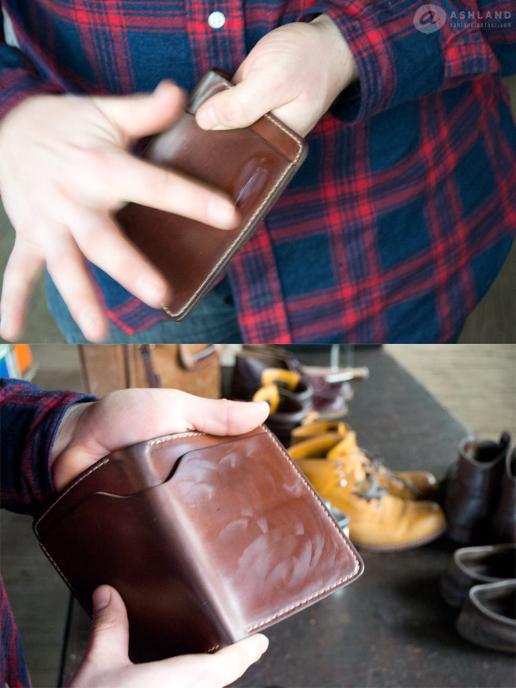 Ashland Leather's Shell Cordovan scratch maintenance guide