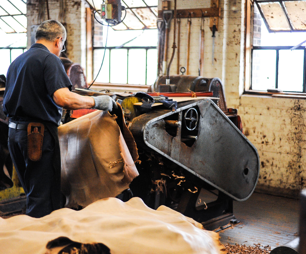 Shaving Horween Shell Cordovan color #8