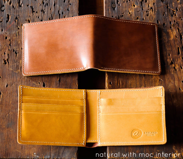 Shell cordovan wallet