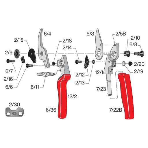 Felco 2 Replacement Parts —