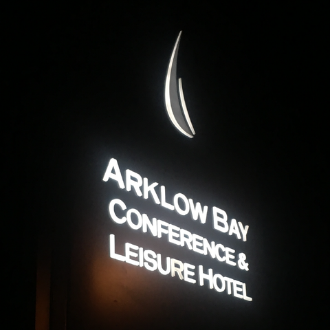 LED illuminated signage at the Arklow Bay Hotel in Co. Wickow, installed by Barrow Signs Gorey, Co. Wexford. They make and install signs all over Ireland