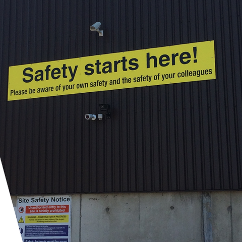 Entrance Sign - Safety Message