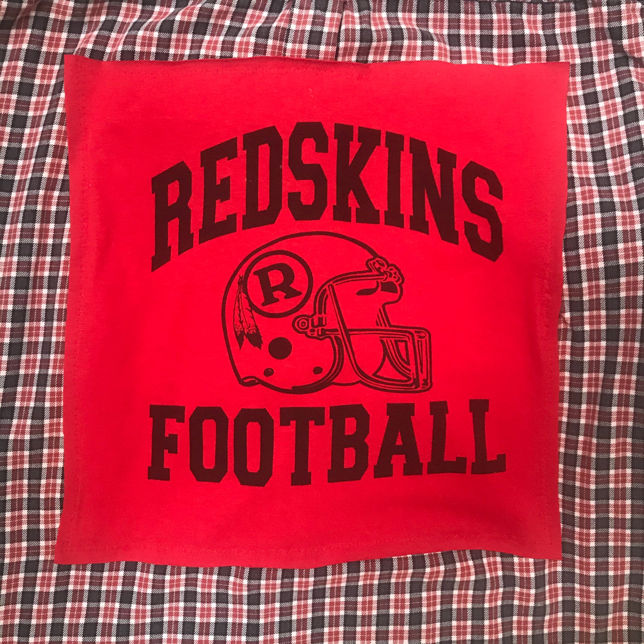 redskins flannel shirt