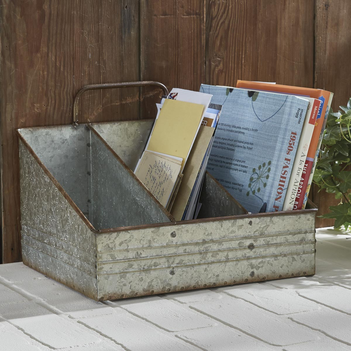 Rustic 3 Slot Organizer