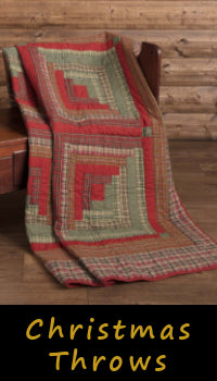 Christmas Throws Woven Quilted