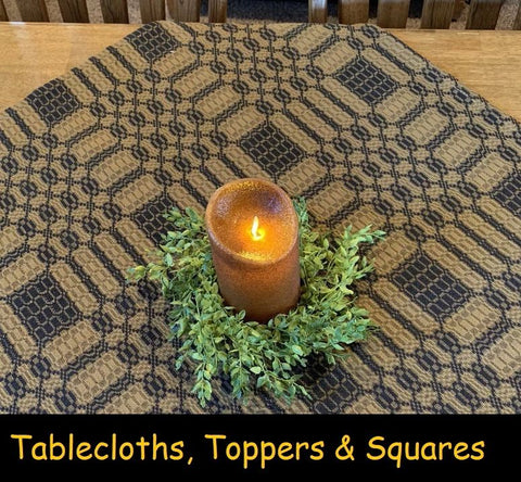 Tablecloths, Toppers & Squares