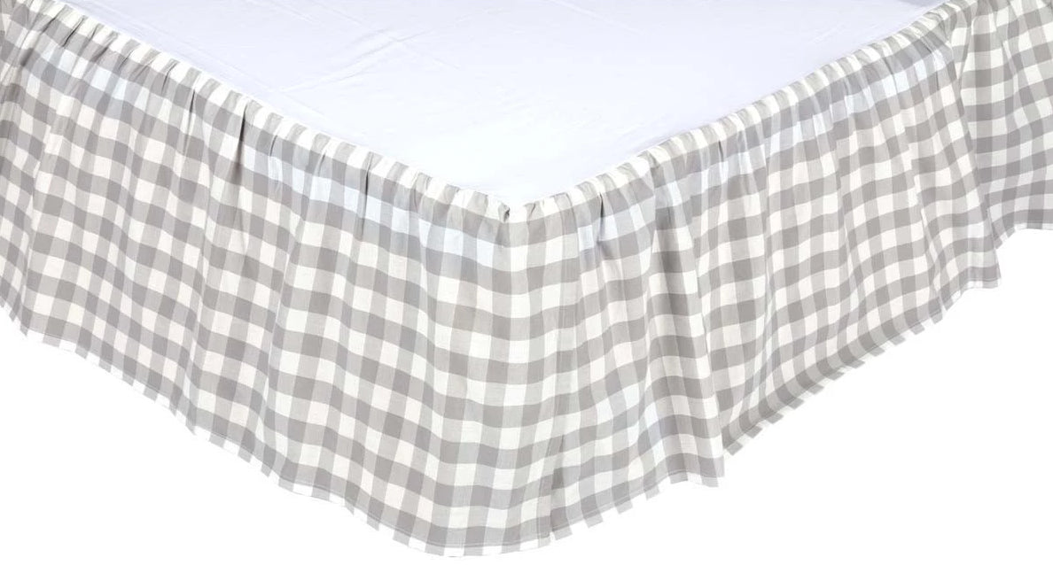 patterned king bed skirt