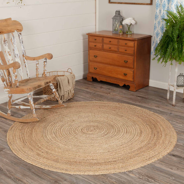 Harlow Jute Rug 6ft Round - Allysons Place