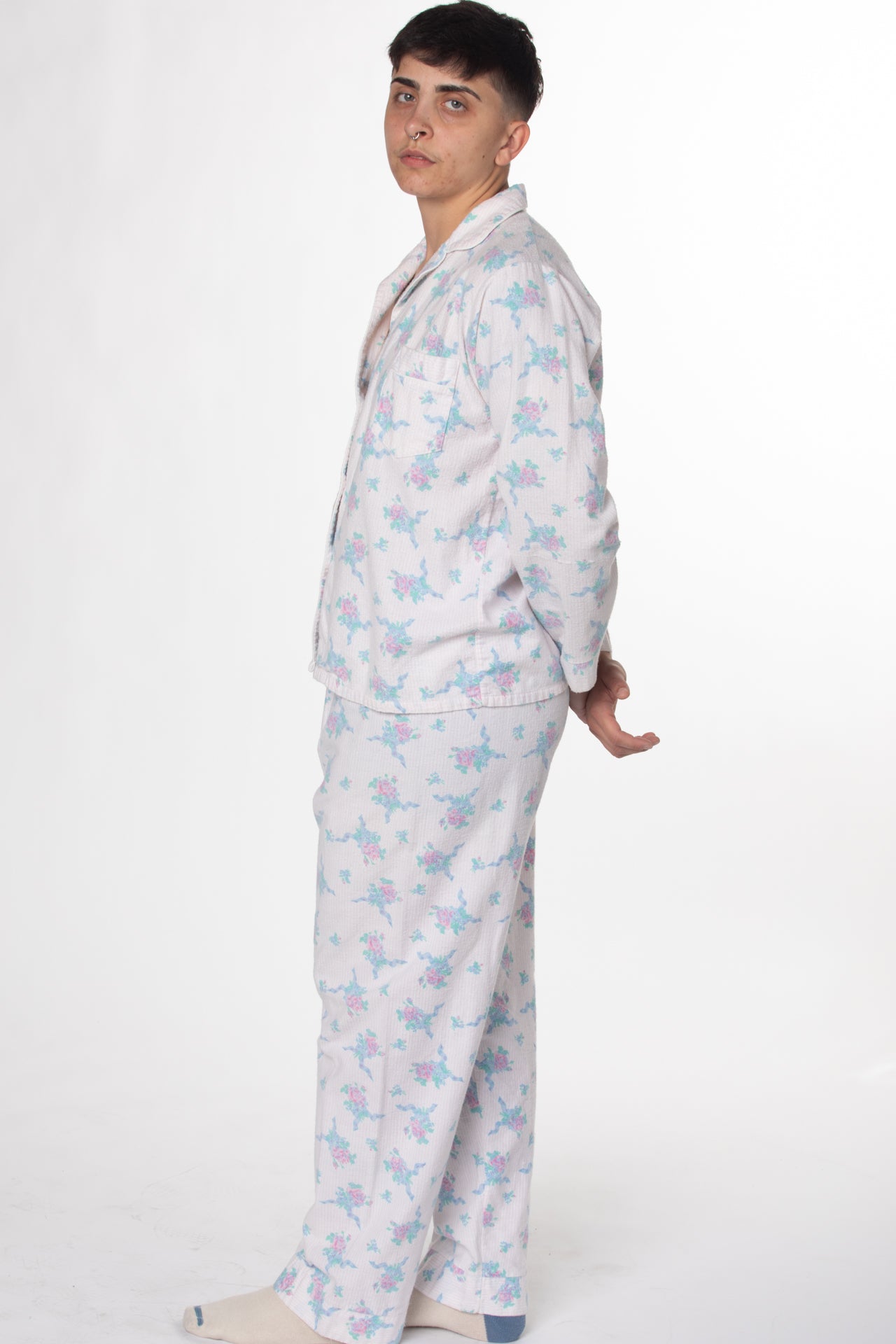 The Lilac Set LV – Inspired Designer Long Sleeved Satin Pyjamas