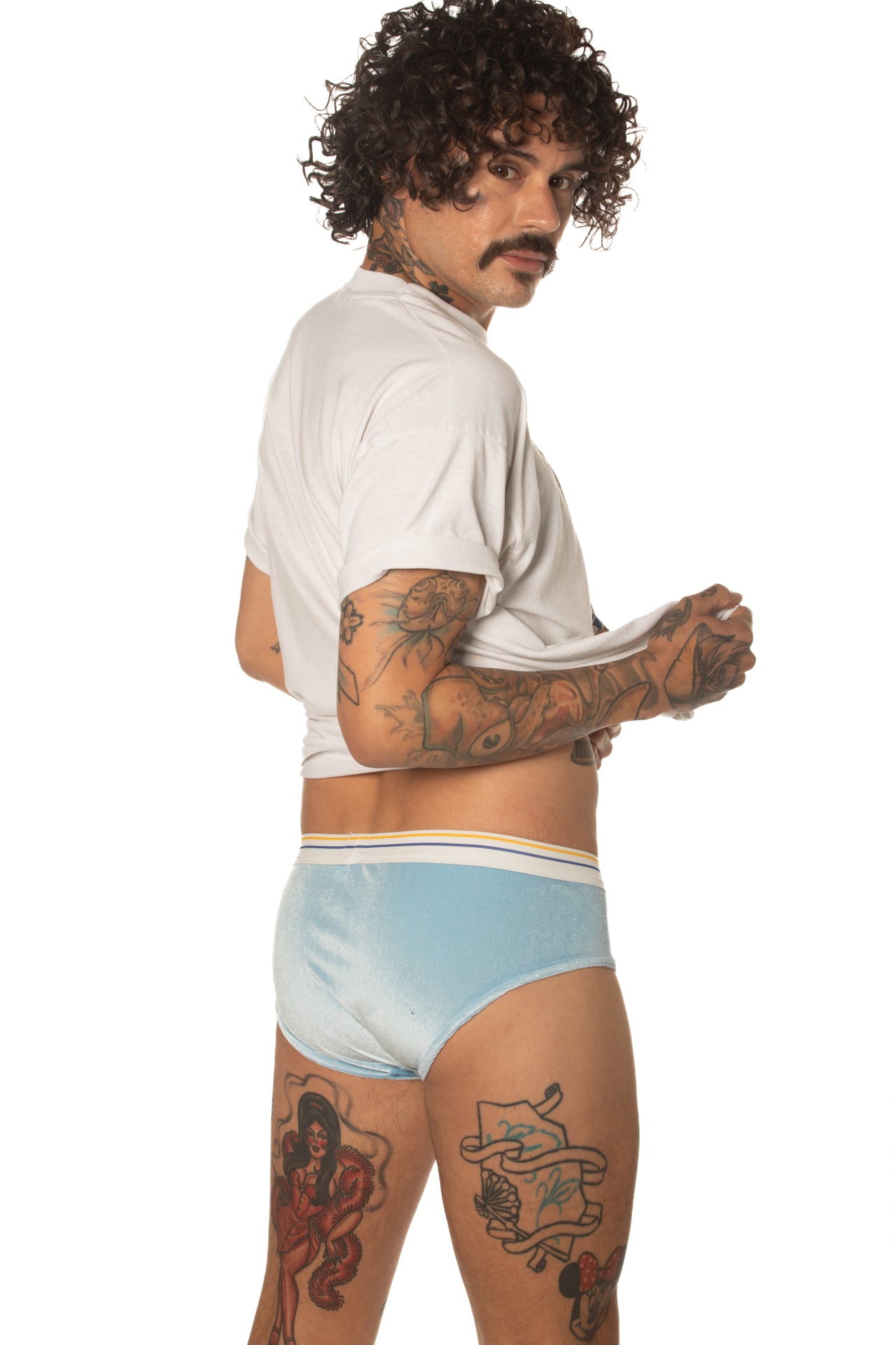 RTS BABYCAKES VELVET TRACK LOW-RIDER THONG UNDERWEAR - Solstice