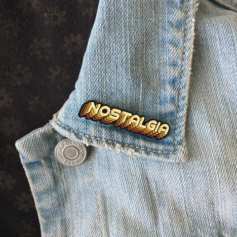 "Nostalgia" enamel pin. 