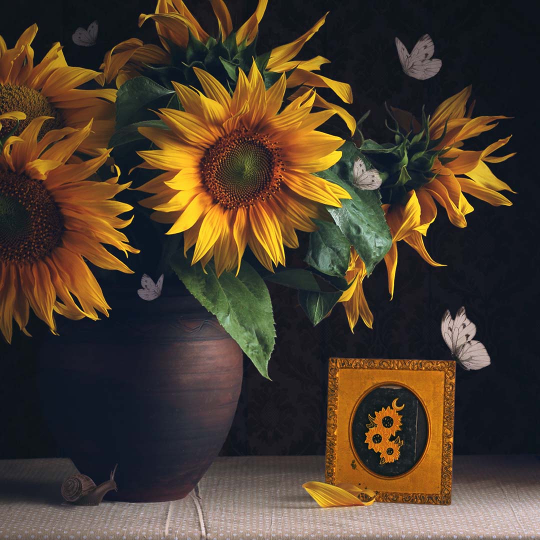 Sunflower Enamel Pin - Floral Pin