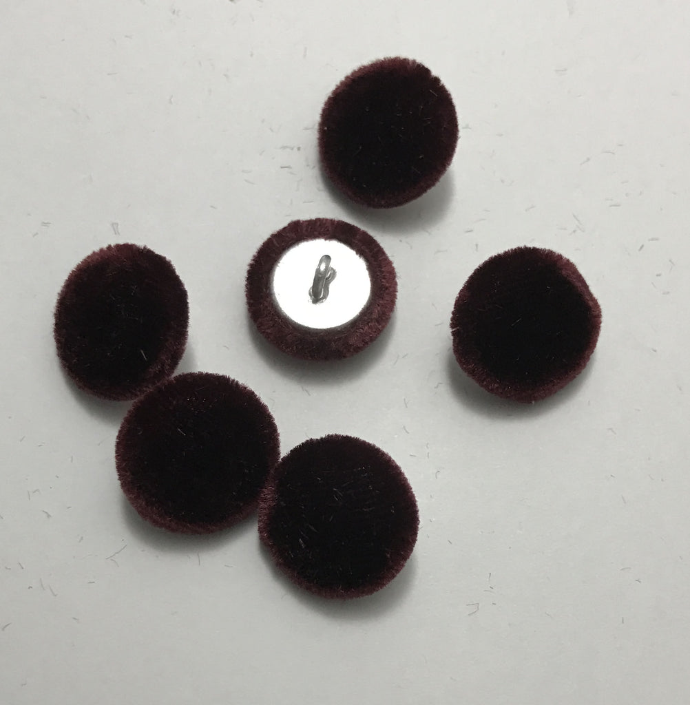 black fabric buttons