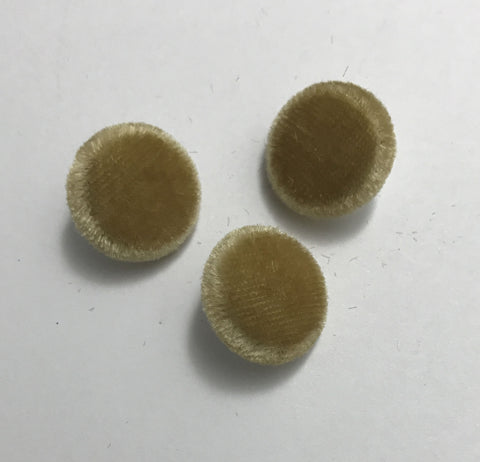 gold fabric buttons