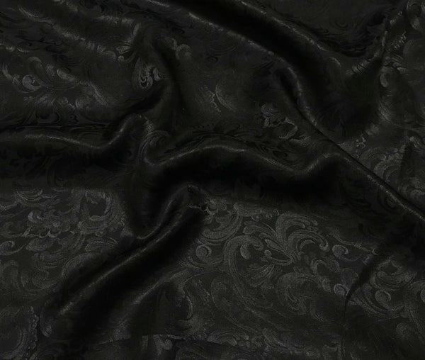 Black Scroll - Silk Jacquard – Prism Fabrics & Crafts