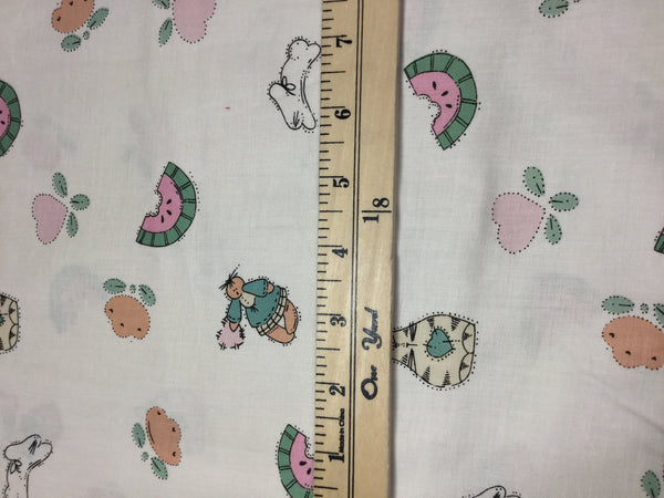 Country Watermelon Bunnies & Cats - Cotton Fabric – Prism Fabrics & Crafts