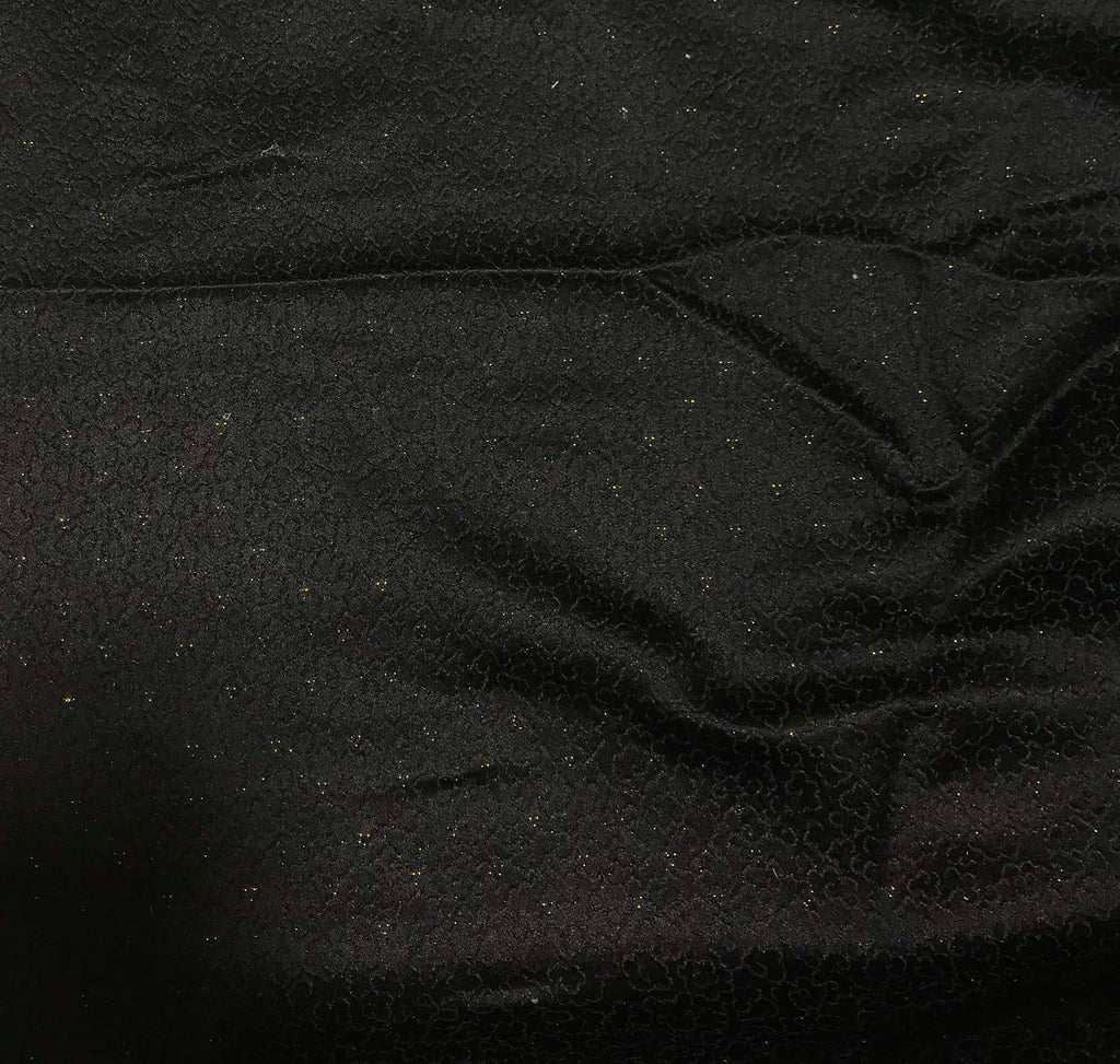 Black with Gold Clouds - Silk Brocade Fabric – Prism Fabrics & Crafts