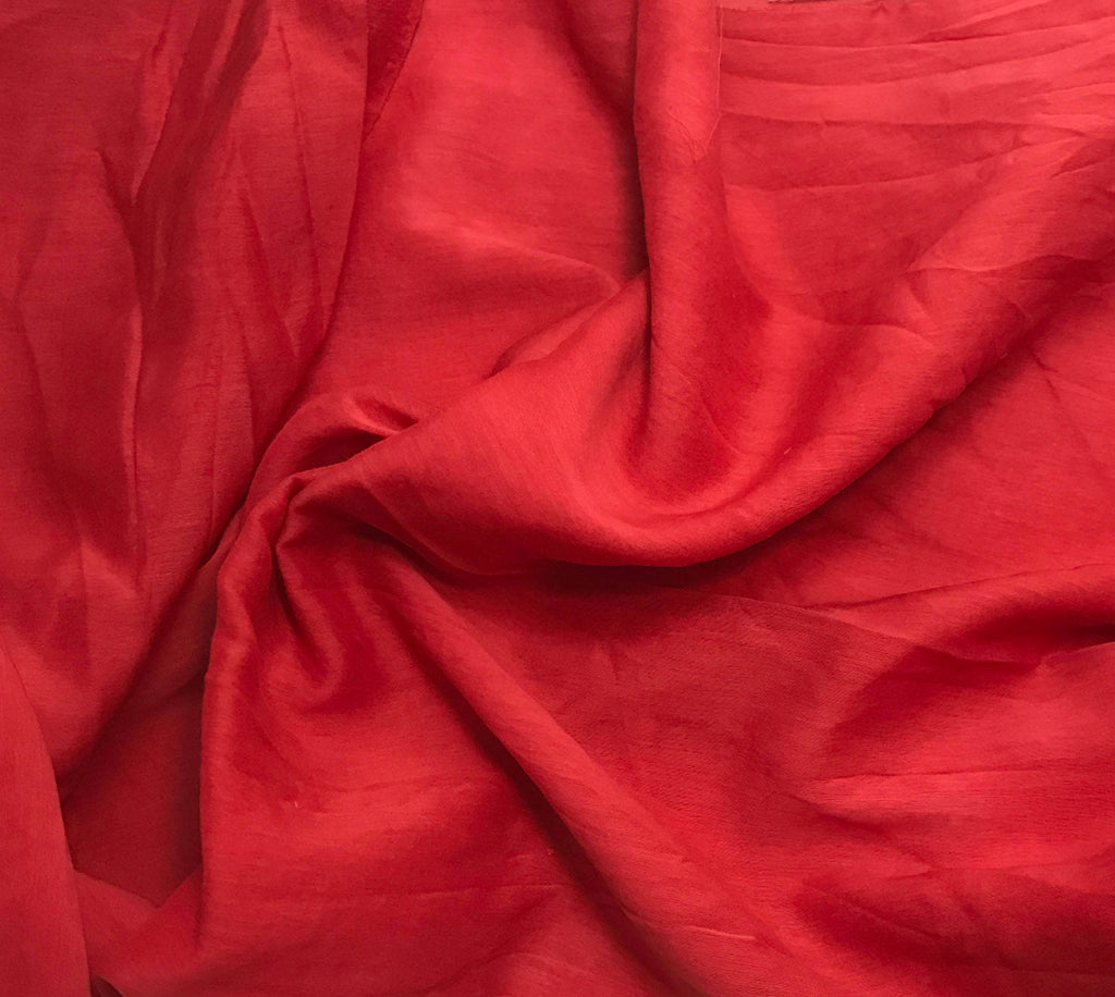 Scarlet Red - Hand Dyed Silk/Cotton Voile – Prism Fabrics & Crafts