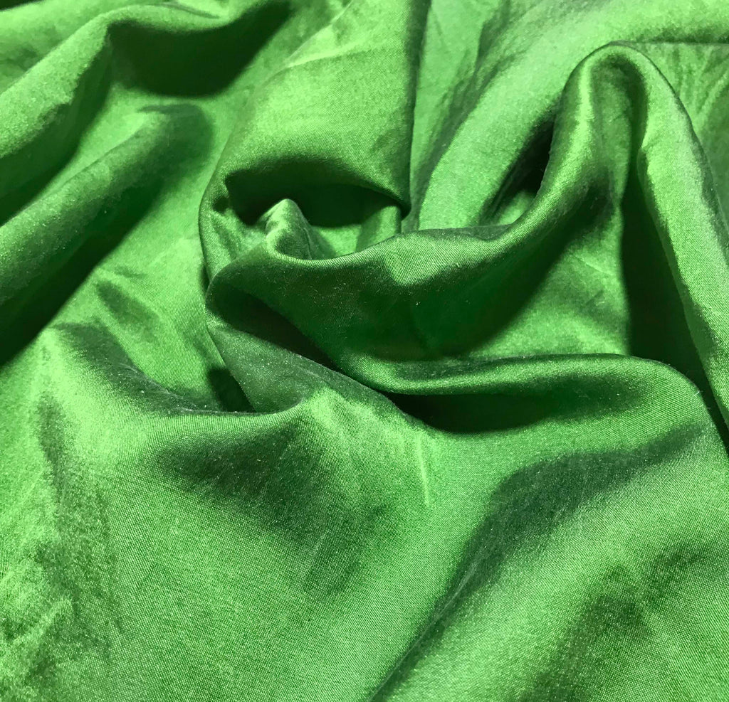 Spinach Green - Hand Dyed Silk/Cotton Satin – Prism Fabrics & Crafts