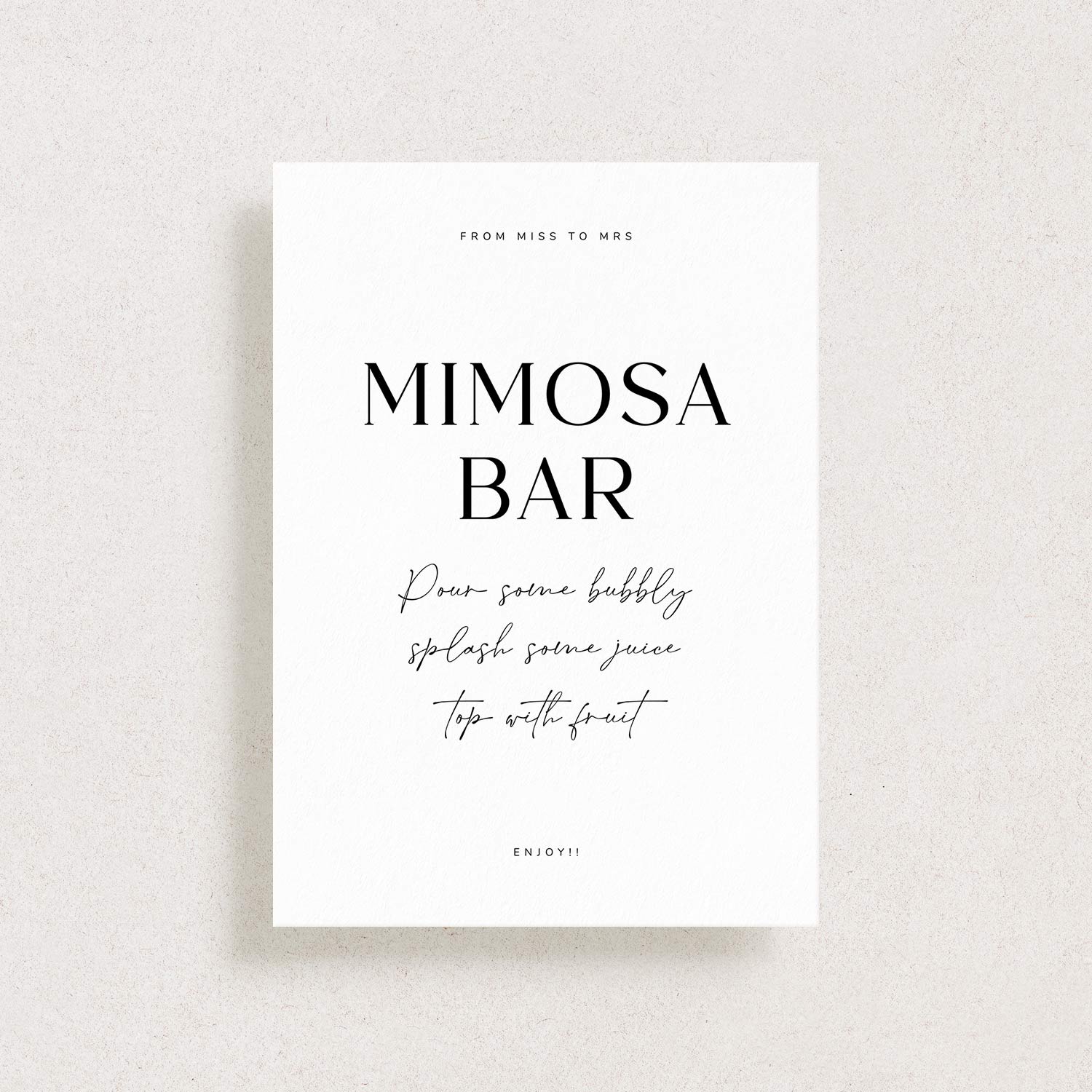 Mimosa Bar Sign – Say I Do Printables